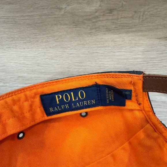 Ralph Lauren Polo Country Green and Brown Camo oilcloth cap